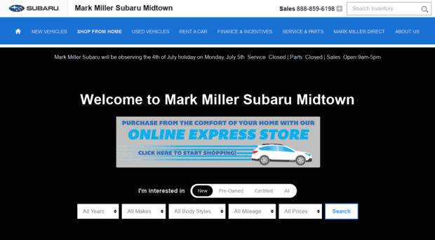 markmillersubarumidtown.com