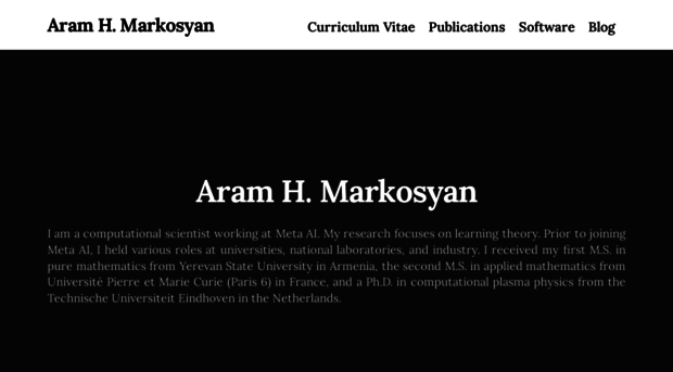 markosyanaram.com