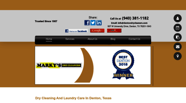 markysdrycleaners.com