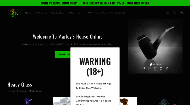 marleyshousesmokeshop.com