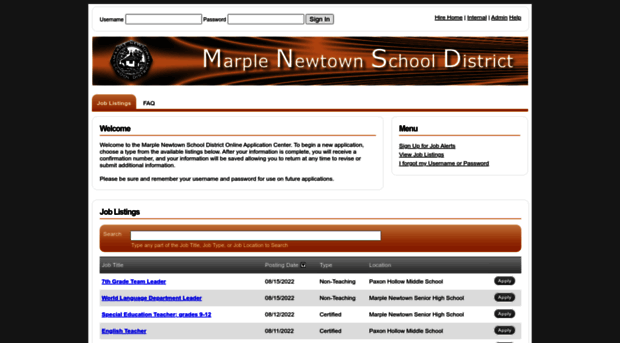 marplenewtown.schoolrecruiter.net