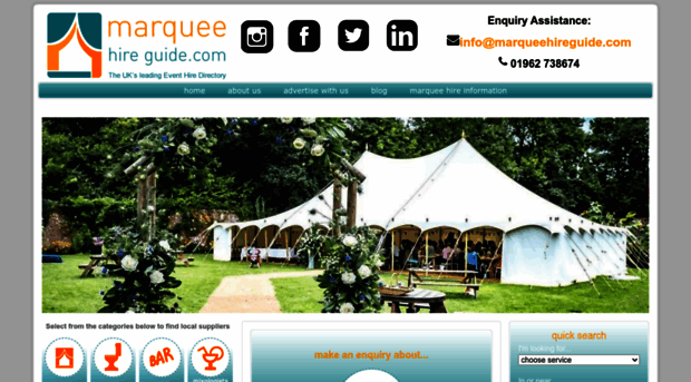 marqueehireguide.com