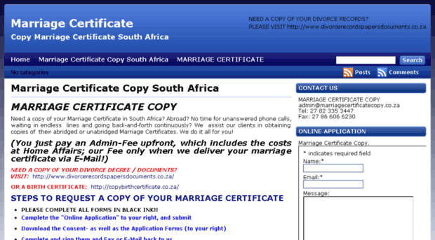 marriagecertificatecopy.co.za