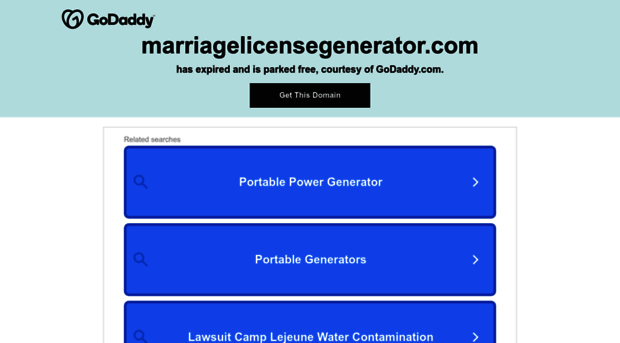 marriagelicensegenerator.com