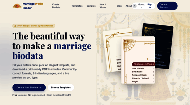 marriageprofilebuilder.com
