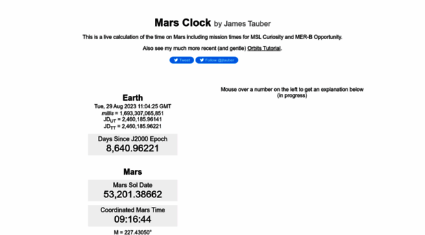 marsclock.com