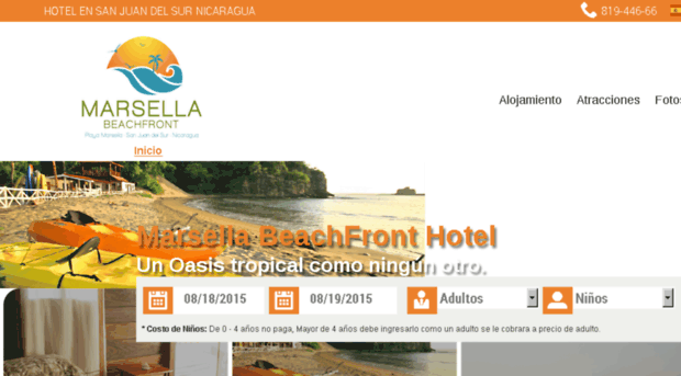 marsellabeachfronthotel.online.com.ni