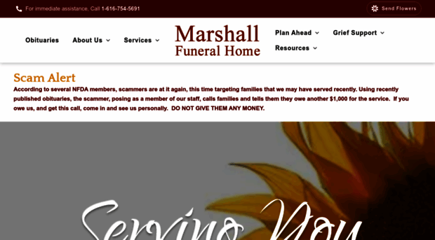 marshallfuneralhomeinc.com