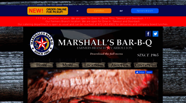 marshallsbarbq.com