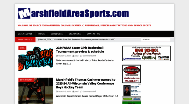 marshfieldareasports.com