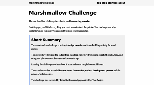 marshmallowchallenge.com