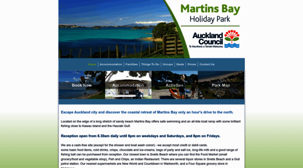 martinsbayholidaypark.co.nz