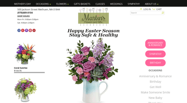 martinsflowermart.com