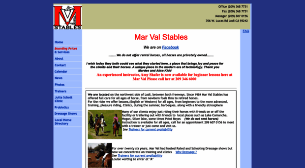 marvalstables.com