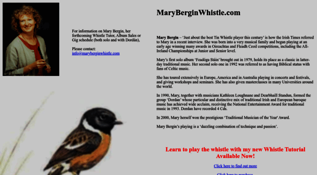 maryberginwhistle.com