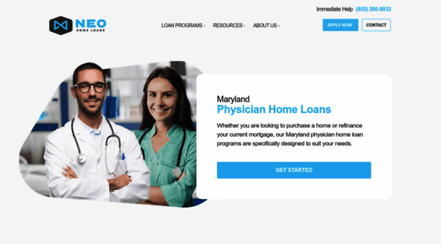 marylandphysicianhomeloans.com