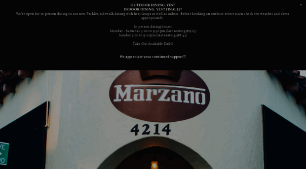 marzanorestaurant.com