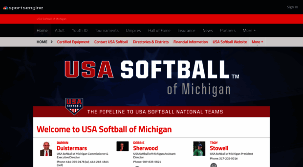 masasoftball.org