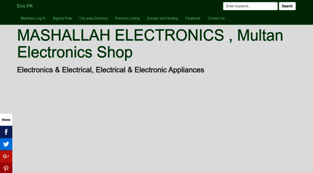mashallahelectronics.enic.pk