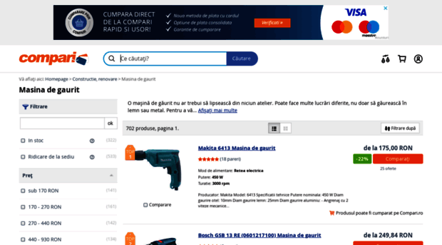 masina-de-gaurit.compari.ro