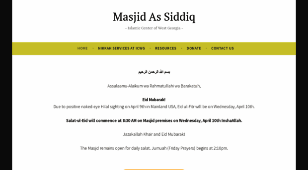 masjidassiddiq.com