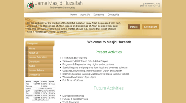 masjidhuzaifah.com