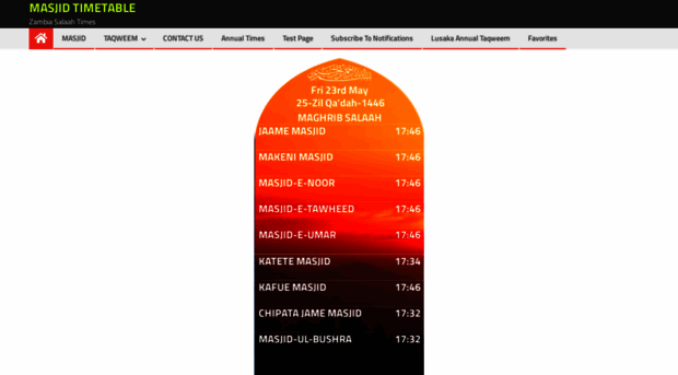 masjidtimetable.com