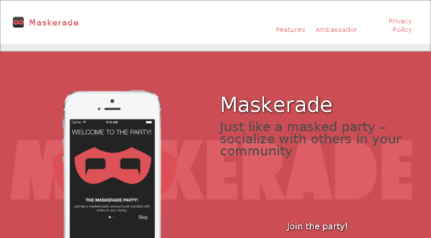 maskerade.webflow.com