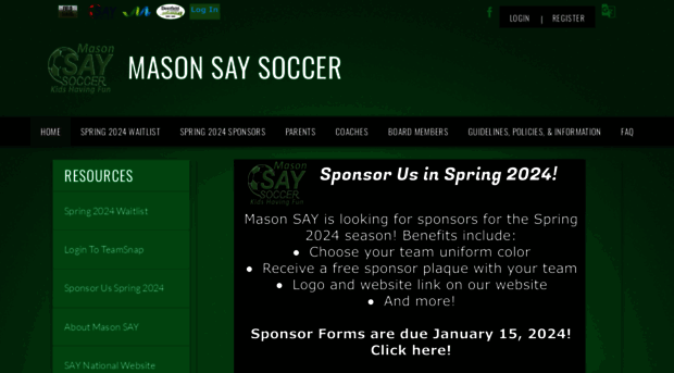 masonsoccer.org