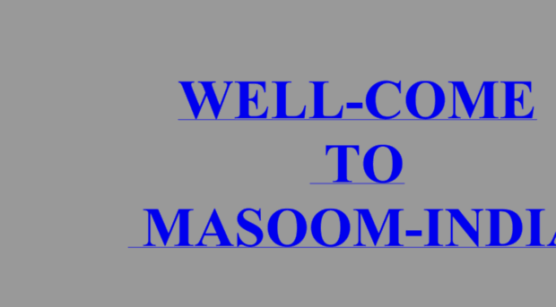 masoomindia.org