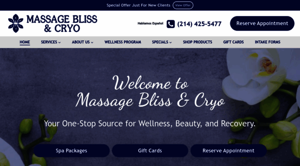 massageblissandcryo.com