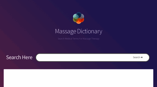 massagedictionary.com