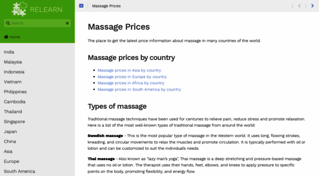 massageprices.com