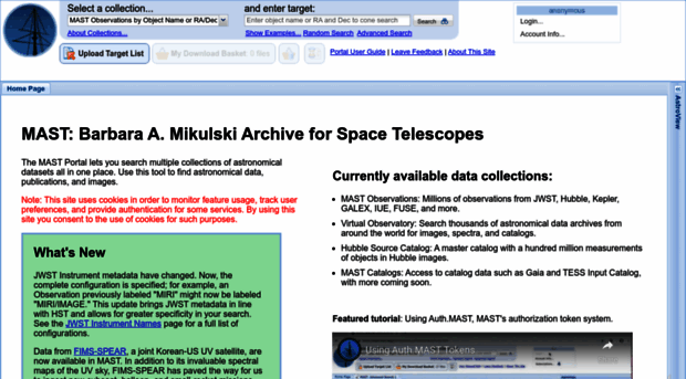 mast.stsci.edu