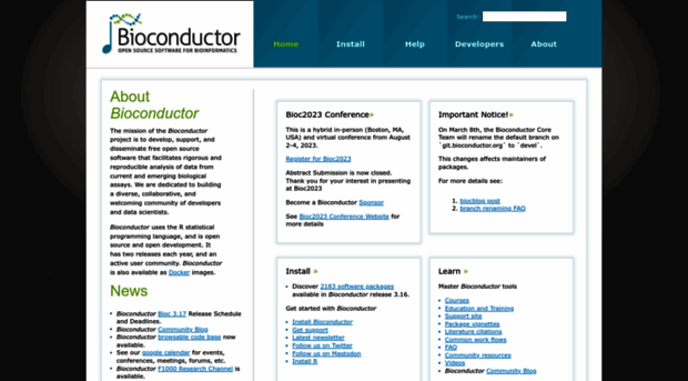 master.bioconductor.org