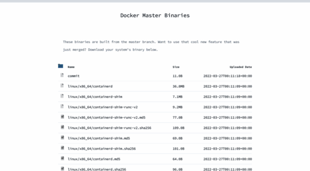 master.dockerproject.org