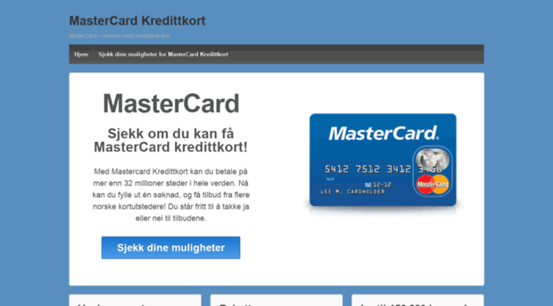 mastercardkredittkort.no