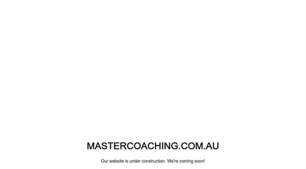 mastercoaching.com.au