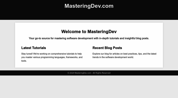 masteringdev.com