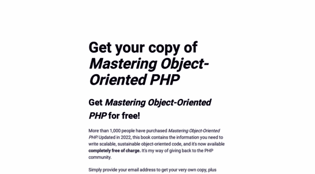 masteringobjectorientedphp.com