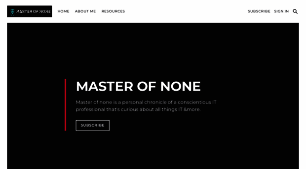 masterofnone.io