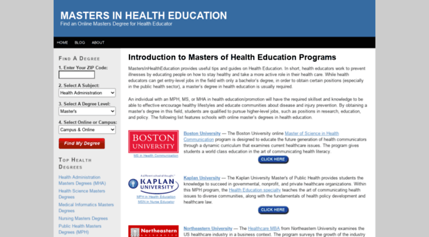 mastersinhealtheducation.com