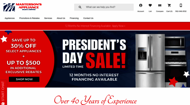 mastersonsappliance.com