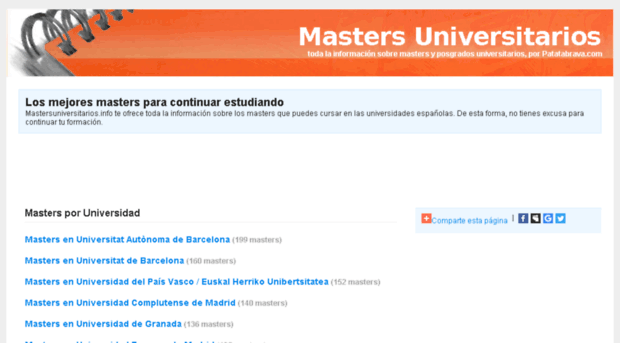 mastersuniversitarios.info