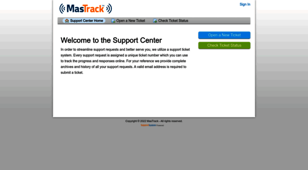 mastrack.supportsystem.com