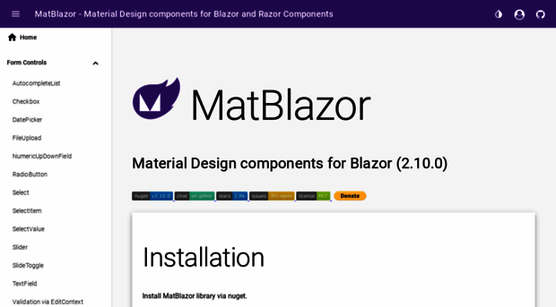 matblazor.com