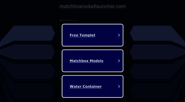 matchboxrocketlauncher.com