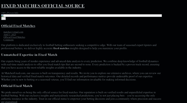 matchesfixed.com