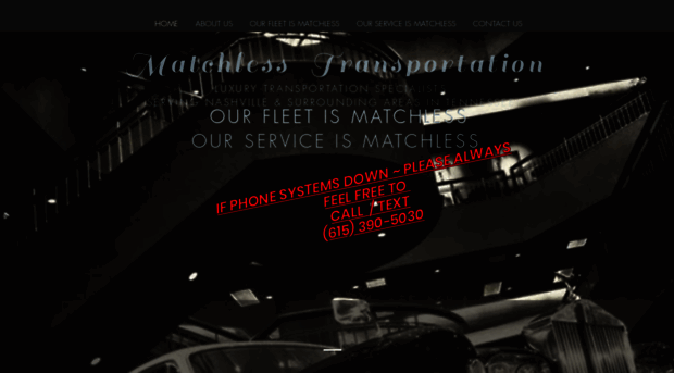 matchlesstransportation.com