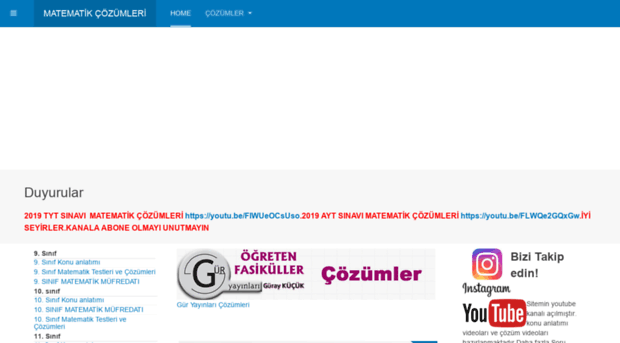 matematikcozumlerim.com